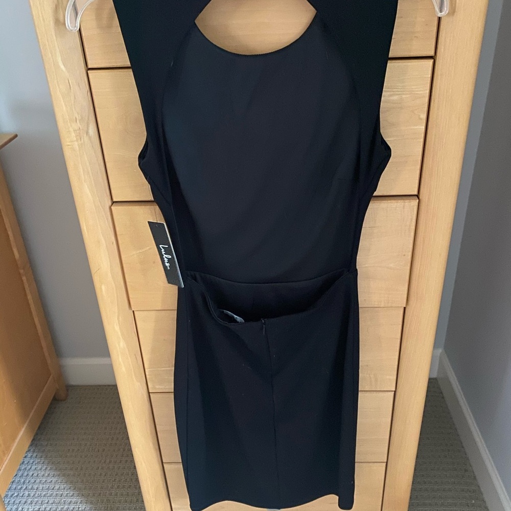 Lulus NWT Little black backless dress